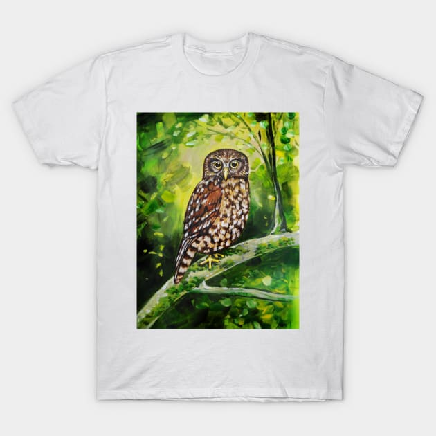Morepork Owl by Ira T-Shirt by irajane